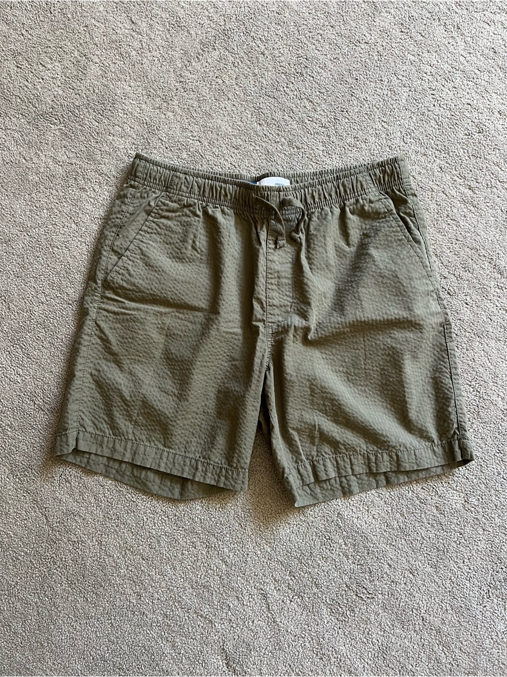 Old Navy Men's Olive Drawstring Elastic-Waist Shorts
